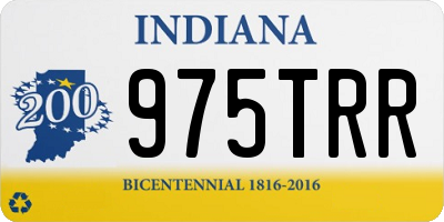 IN license plate 975TRR