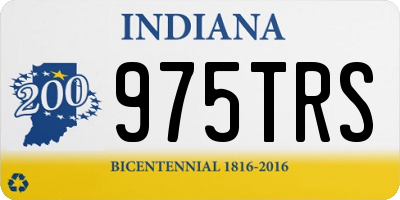 IN license plate 975TRS