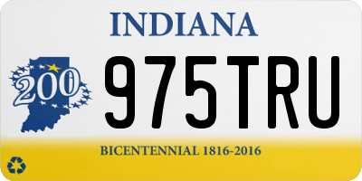 IN license plate 975TRU