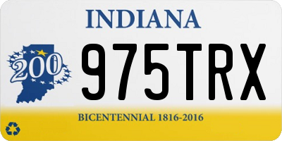 IN license plate 975TRX