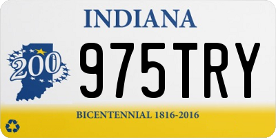 IN license plate 975TRY