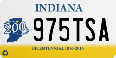IN license plate 975TSA