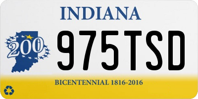 IN license plate 975TSD