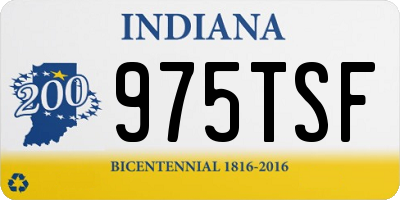 IN license plate 975TSF