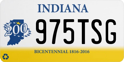 IN license plate 975TSG
