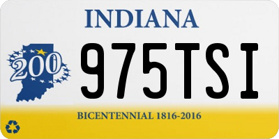 IN license plate 975TSI