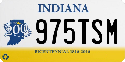 IN license plate 975TSM