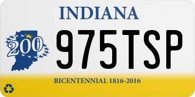 IN license plate 975TSP