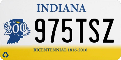 IN license plate 975TSZ
