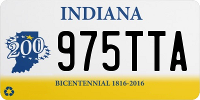 IN license plate 975TTA