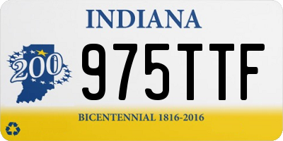IN license plate 975TTF