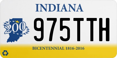 IN license plate 975TTH