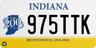 IN license plate 975TTK