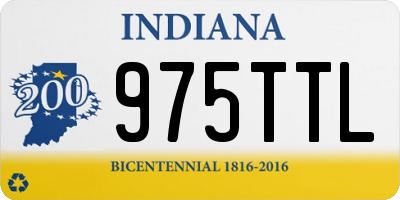 IN license plate 975TTL