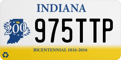 IN license plate 975TTP