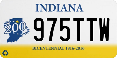 IN license plate 975TTW