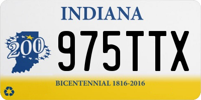 IN license plate 975TTX