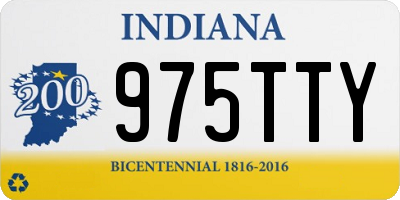 IN license plate 975TTY