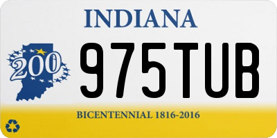 IN license plate 975TUB