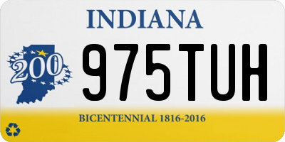 IN license plate 975TUH