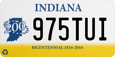 IN license plate 975TUI