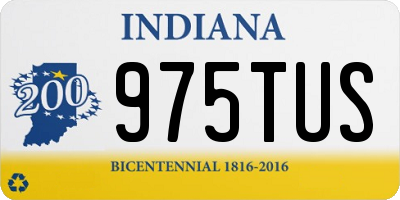 IN license plate 975TUS