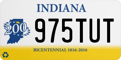 IN license plate 975TUT