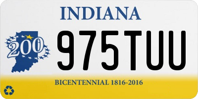 IN license plate 975TUU