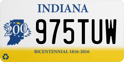 IN license plate 975TUW
