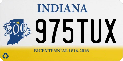 IN license plate 975TUX