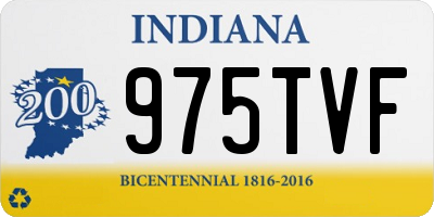 IN license plate 975TVF