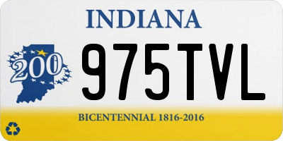 IN license plate 975TVL