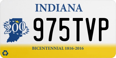 IN license plate 975TVP