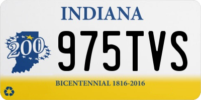 IN license plate 975TVS