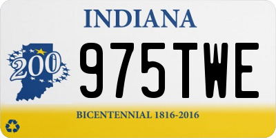 IN license plate 975TWE