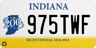 IN license plate 975TWF