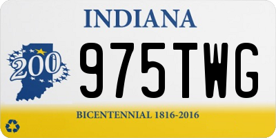 IN license plate 975TWG