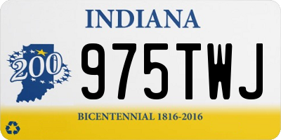 IN license plate 975TWJ