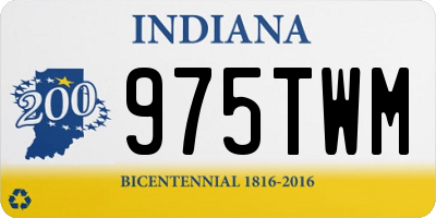 IN license plate 975TWM