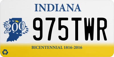 IN license plate 975TWR