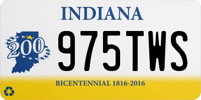 IN license plate 975TWS