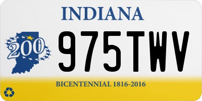 IN license plate 975TWV