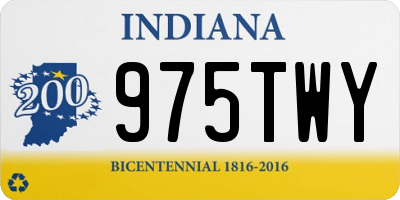 IN license plate 975TWY