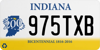 IN license plate 975TXB