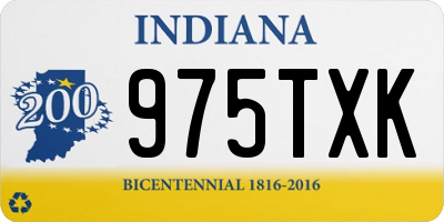 IN license plate 975TXK