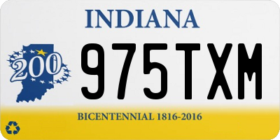 IN license plate 975TXM