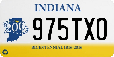 IN license plate 975TXO
