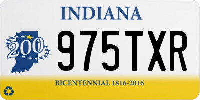 IN license plate 975TXR
