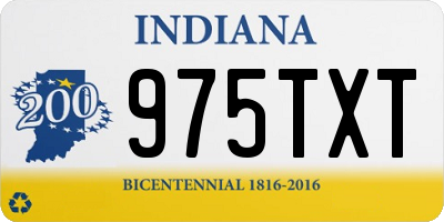 IN license plate 975TXT