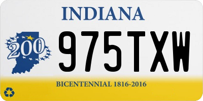IN license plate 975TXW